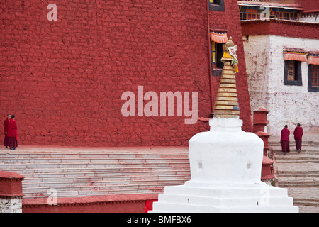 Das Kloster Ganden in der Nähe von Lhasa, Tibet Stockfoto