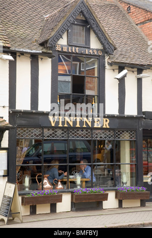 Alte Gebäude in London, Warwickshire Stockfoto