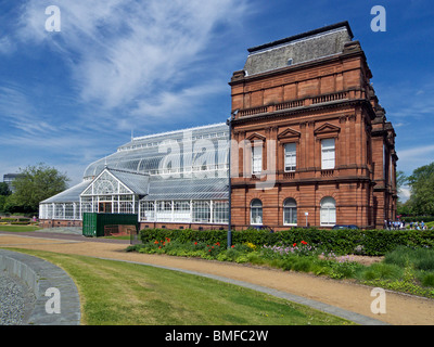 Peoples Palace und Wintergärten in Glasgow Green park Glasgow Schottland Stockfoto