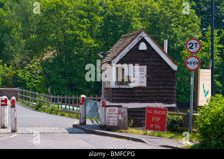 Eling Mautstelle an der Mautbrücke Eling Hampshire in England Stockfoto