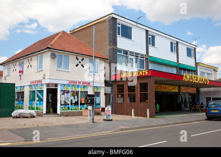 Jaywick Stadtzentrum, Essex, UK Stockfoto