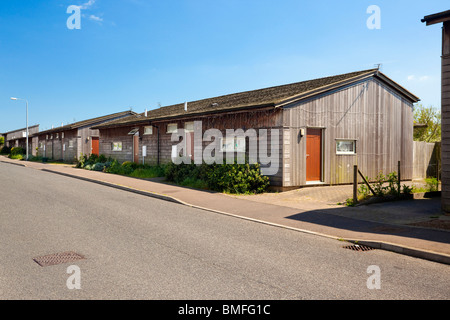 preiswerten Wohnungen in Jaywick Sands, Essex UK Stockfoto