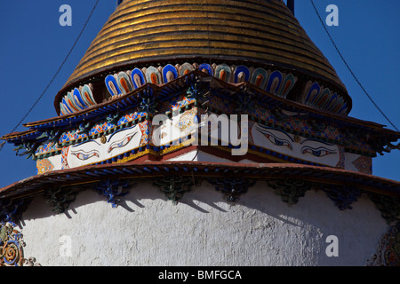 Gyantse Kumbum Pelkor Chode Kloster in Gyantse, Tibet Stockfoto