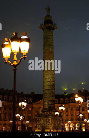 PLACE VENDÔME IN PARIS, FRANKREICH Stockfoto