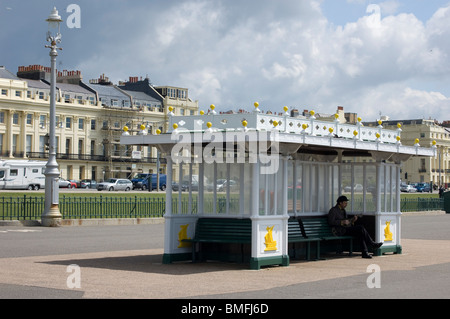 Promenade Shelter, Brighton, Großbritannien Stockfoto