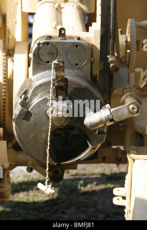 Detail der alten militärischen Kanone gun Stockfoto