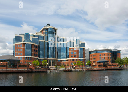 Victoria-Gebäude, Victoria Harbour, Salford Quays, größere Manchester, England UK Stockfoto