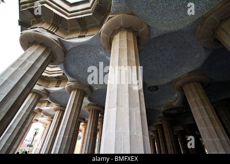 Barcelona - Parc Güell von Gaudi Stockfoto