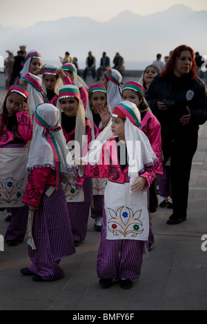 Türkei Antalya - National Woche mit Atatürk Tag und Kinderfest Stockfoto