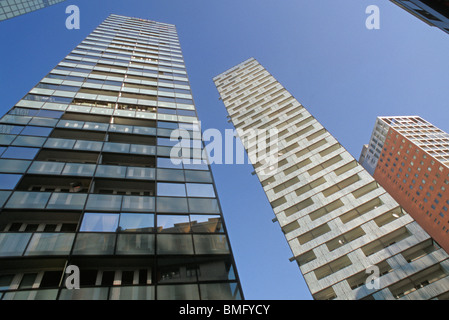 Moderne Gebäude in der Wienerberg City Stockfoto