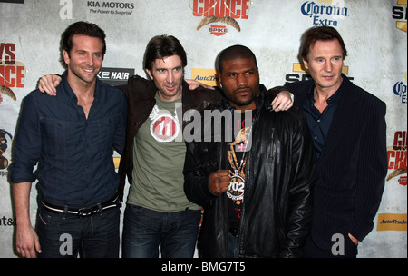 BRADLEY COOPER SHARLTO COPLEY QUINTON JACKSON LIAM NEESON SPIKE TV 4. ORDENTLICHEN JUNGS WAHL CULVER STADT LOS ANGELES CA 05 Stockfoto