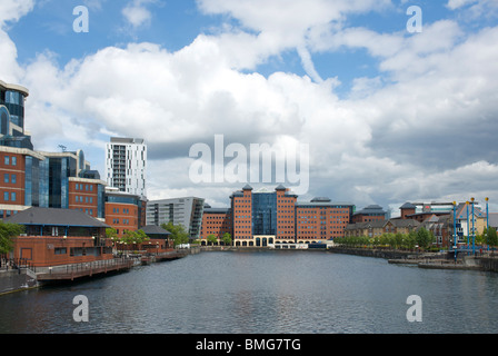 Anchorage Gebäude, Erie Basin, Salford Quays, größere Manchester, England UK Stockfoto