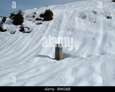 Puerto de Ibañeta. Navarra. España. CAMINO DE SANTIAGO. Ibañeta Bergpass. Navarra. Spanien. JAKOBSWEG. Stockfoto