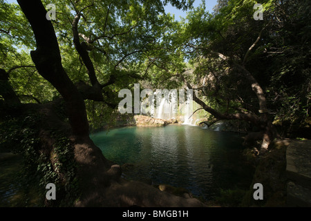 Türkei Antalya - Kurşunlu Wasserfälle und natürliche Waldpark Stockfoto