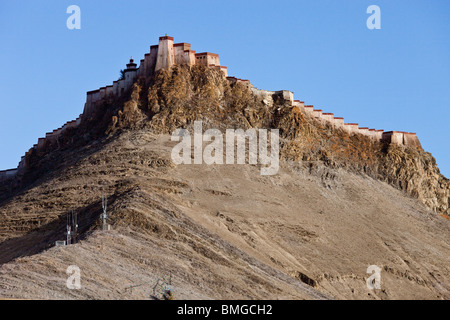 Gyantse Dzong oder Festung in Gyantse, Tibet Stockfoto