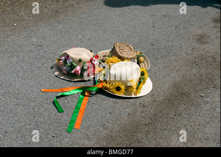 Morris Dancing in Thaxted und umliegenden Dörfern in Nord Essex, Großbritannien Stockfoto