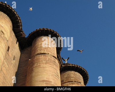 Santa Maria la Real Kirche in Najera. La Rioja. Spanien. JAKOBSWEG. Stockfoto