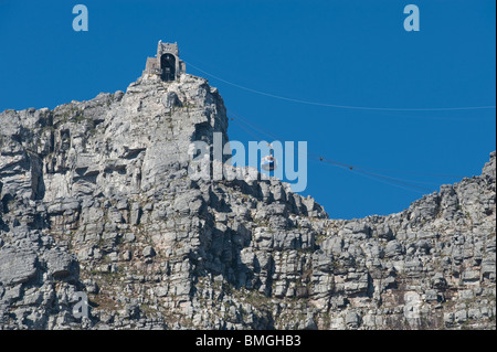 Obere Seilbahnstation Weg Table Mountain Kapstadt Südafrika Stockfoto