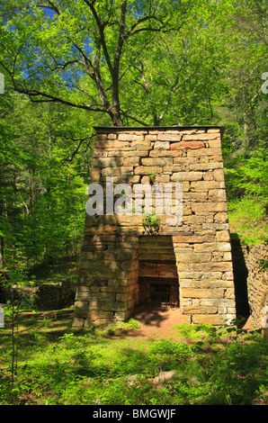 Brüllend laufen Ofen, Roaring laufen Naherholungsgebiet, Eagle Rock, Virginia Stockfoto