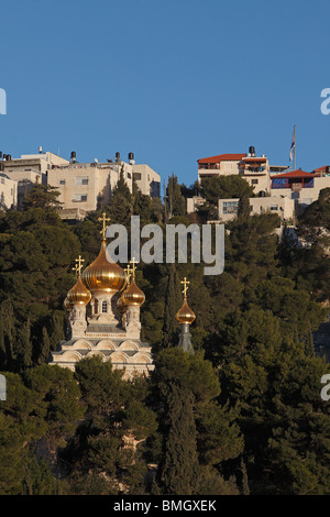 Israel, Jerusalem, Ölberg, St. Mary Magdalene orthodoxe Kirche Stockfoto