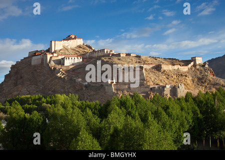 Gyantse Dzong oder Festung in Gyantse, Tibet Stockfoto