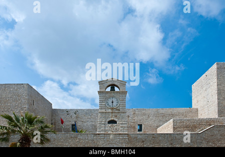 Italien, Apulien, Trani, das Castello Aragonese Stockfoto