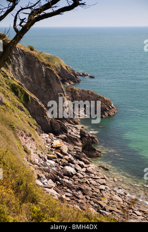 Großbritannien, England, Devon, Brixham, Coleton Fishacre Haus, Pudcombe Bucht Stockfoto