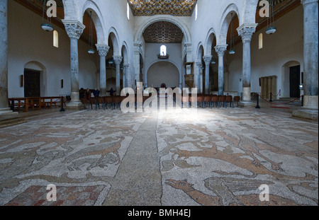 Apulien, Salento, Otranto, die Mosaiken im Inneren der Kathedrale Stockfoto