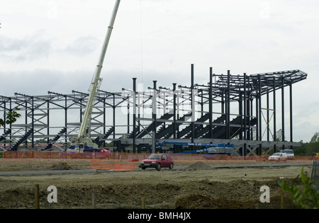 Bau des Stadions MK Dons in Milton Keynes, Buckinghamshire, Großbritannien Stockfoto