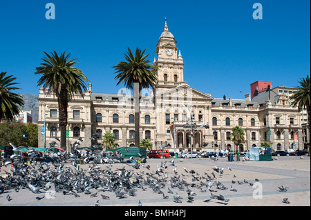 Das Rathaus ein großes Edwardian Gebäude aus 1095 und Grand Parade in Cape Town, South Africa Stockfoto