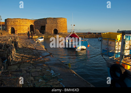 Beadnell Hafen, Kalköfen, Northumberland, England UK Stockfoto