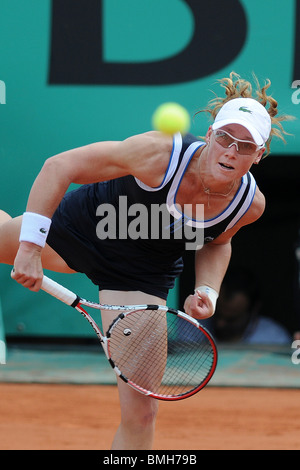 Samantha Stosur (AUS) im Wettbewerb bei den French Open 2010 Stockfoto