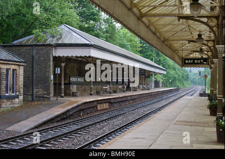 Hebden Bridge Bahnhof Gebäude stammen aus dem Jahr 1893, Bau begann im Jahre 1891, West Yorkshire England UK Europe Stockfoto