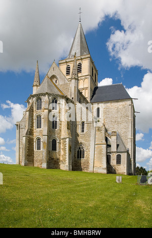 Die Abtei von Cerisy-la-Foret in der Normandie, gewidmet der Heiligen Kraft Stockfoto