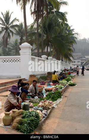 Straßenmarkt, Luang Prabang, Laos. Stockfoto