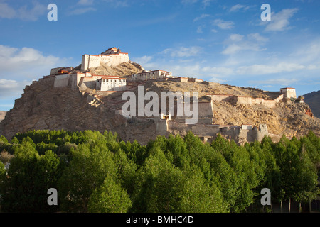 Gyantse Dzong oder Festung in Gyantse, Tibet Stockfoto