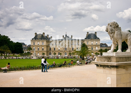 Das Palais du Luxembourg, Heimat des französischen Senats, Paris, Frankreich Stockfoto