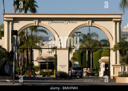 Eingang an Paramount Pictures in Los Angeles Stockfoto