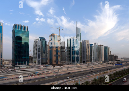 Jumeirah Lake Towers, Dubai, Vereinigte Arabische Emirate Stockfoto