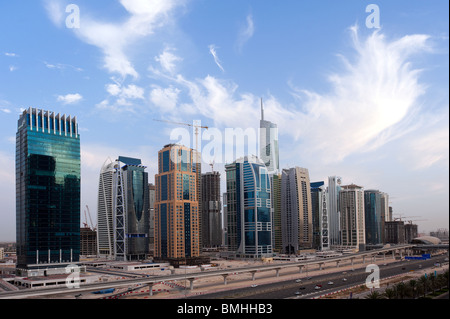 Jumeirah Lake Towers, Dubai, Vereinigte Arabische Emirate Stockfoto