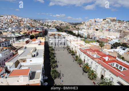 Blick über die Altstadt von Las Palmas de Gran Canaria, Spanien Stockfoto