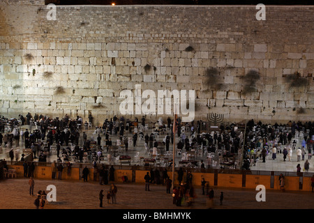 Israel, Jerusalem, Westmauer des Tempels Mt. Stockfoto