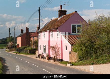 Rosa Hütte in Bawdsey Suffolk UK Stockfoto