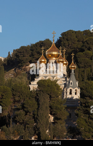 Israel, Jerusalem, Ölberg, St. Mary Magdalene orthodoxe Kirche Stockfoto