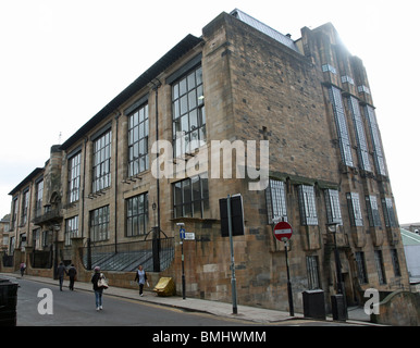 Foto genommen, bevor die Feuer des Charles Rennie Mackintosh Glasgow School of Art, Glasgow, Schottland, Großbritannien Stockfoto