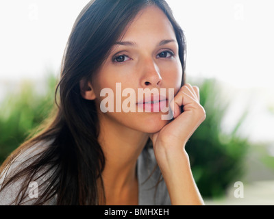Porträt einer schönen Frau Stockfoto
