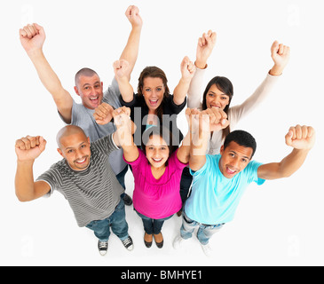 Begeistert Menschen Stockfoto