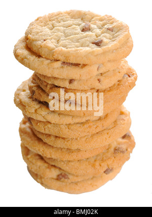 einen Ausschnitt von einem Haufen von cookies Stockfoto