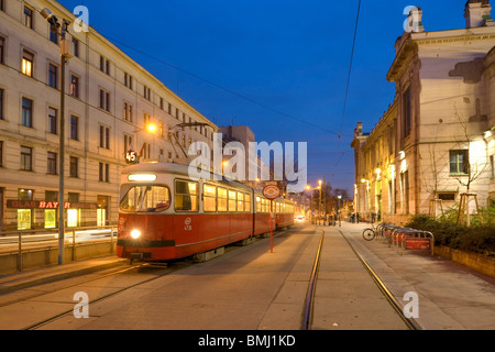 Wien, Berliner - Wien, Straßenbahn Stockfoto