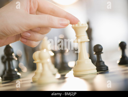 Schach spielen Stockfoto